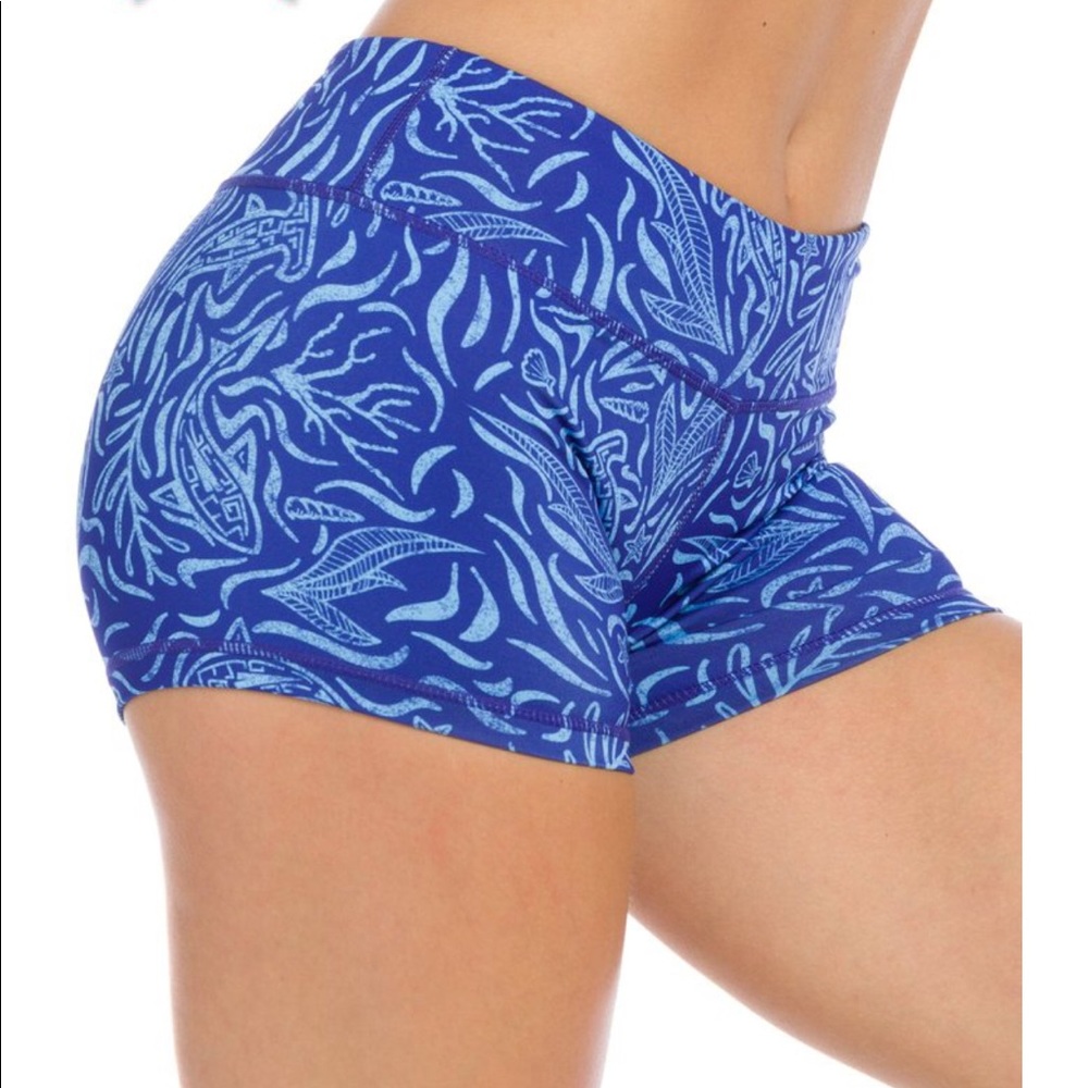 IAB Booty Shorts Tiki Shark - Sapphire